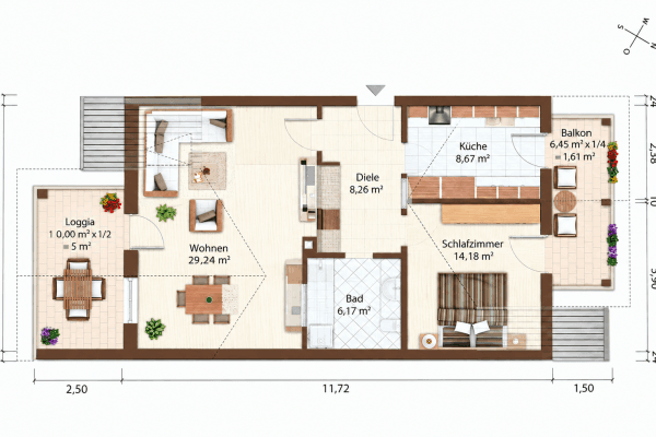 Pronájem bytu 2+1 74 m², Sauerlach, Bavorsko Pronájem bytu 2+1 74 m², Sauerlach, Bavorsko
