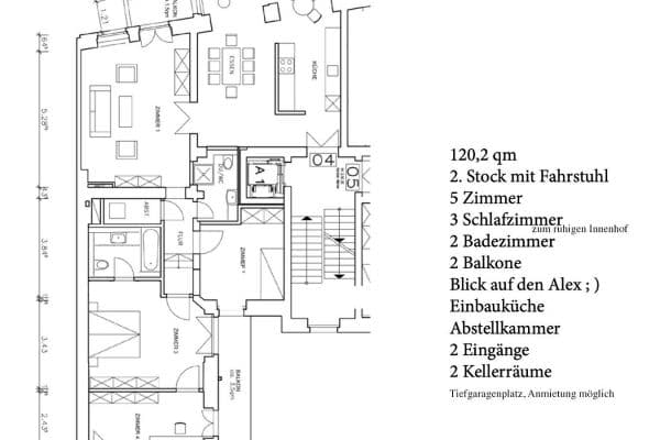 Prodej bytu 4+1 120 m², Berlin, Berlín Prodej bytu 4+1 120 m², Berlin, Berlín