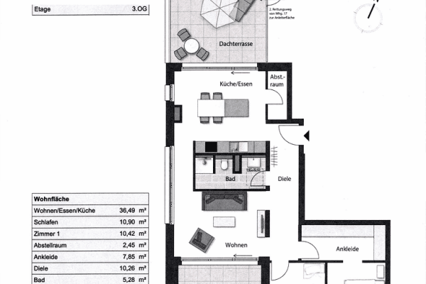 Pronájem bytu 3+1 102 m², In den Akademiegärten 3, Neuhausen auf den Fildern Pronájem bytu 3+1 102 m², In den Akademiegärten 3, Neuhausen auf den Fildern