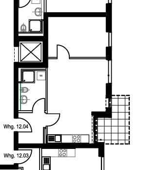 Pronájem bytu 2+1 50 m², Aristide-Briand-Str. 12, Herzogenaurach Pronájem bytu 2+1 50 m², Aristide-Briand-Str. 12, Herzogenaurach