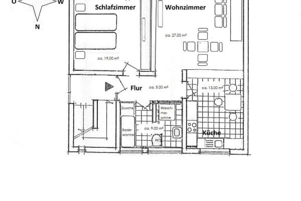 Pronájem bytu 2+1 73 m², Recklinghausen Pronájem bytu 2+1 73 m², Recklinghausen