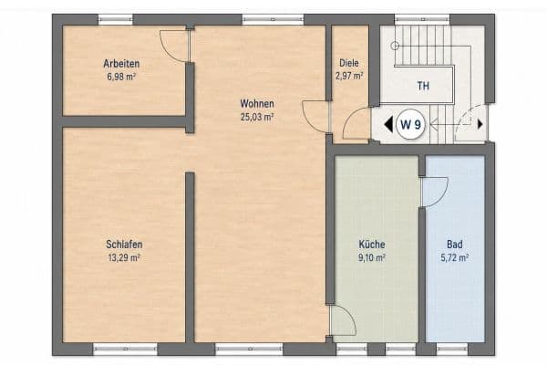 Pronájem bytu 3+1 63 m², Hauptstraße 8, Eppertshausen Pronájem bytu 3+1 63 m², Hauptstraße 8, Eppertshausen