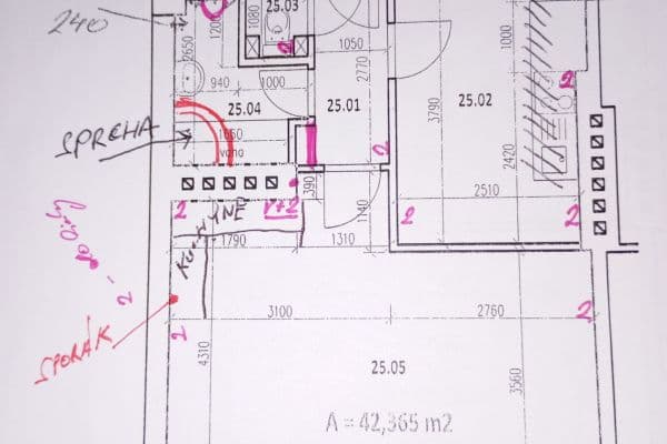 Pronájem bytu 2+kk 42 m², Osadní, Praha Pronájem bytu 2+kk 42 m², Osadní, Praha