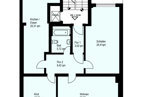 Pronájem bytu 3+1 120 m², F1/4, Mannheim Pronájem bytu 3+1 120 m², F1/4, Mannheim