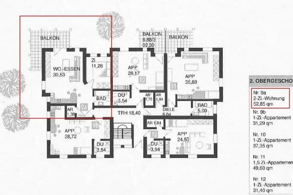 Pronájem bytu 2+1 53 m², Laupheim Pronájem bytu 2+1 53 m², Laupheim