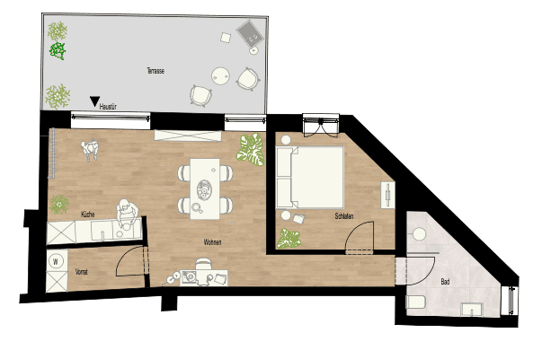 Pronájem bytu 2+1 44 m², Bahnhofstrasse 52, Mörlenbach-Weiher Pronájem bytu 2+1 44 m², Bahnhofstrasse 52, Mörlenbach-Weiher