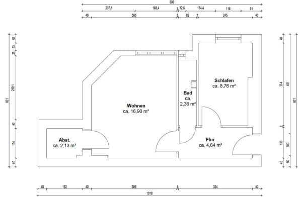 Prodej bytu 1+1 35 m², Weserstraße 54, Berlin, Berlín Prodej bytu 1+1 35 m², Weserstraße 54, Berlin, Berlín