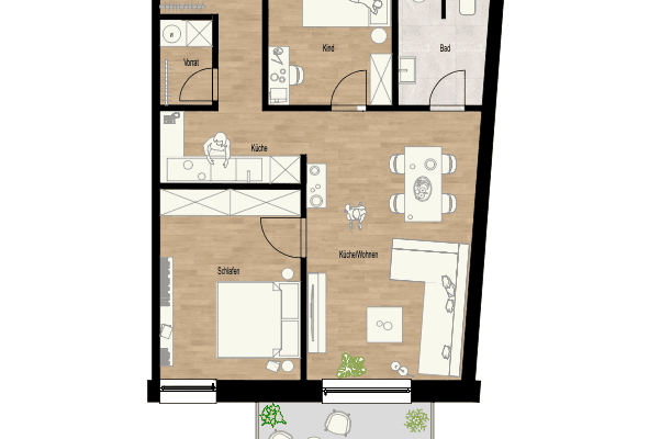 Pronájem bytu 3+1 65 m², Bahnhofstarße 52, Mörlenbach, Hessen Pronájem bytu 3+1 65 m², Bahnhofstarße 52, Mörlenbach, Hessen