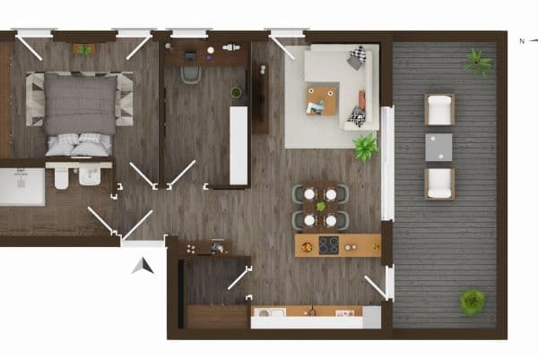 Pronájem bytu 3+1 74 m², Aldringenstraße 7, Ingolstadt, Bavorsko Pronájem bytu 3+1 74 m², Aldringenstraße 7, Ingolstadt, Bavorsko