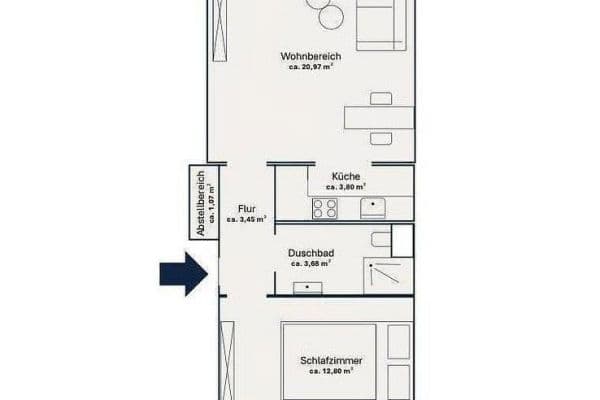 Prodej bytu 2+1 48 m², Bad Schwartau Prodej bytu 2+1 48 m², Bad Schwartau