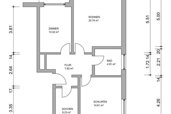 Prodej bytu 3+1 67 m², Alexanderstraße 181b, Oldenburg, Dolní Sasko Prodej bytu 3+1 67 m², Alexanderstraße 181b, Oldenburg, Dolní Sasko