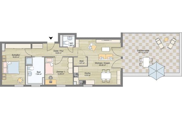 Prodej bytu 3+1 91 m², Herrenberg Prodej bytu 3+1 91 m², Herrenberg
