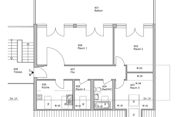 Pronájem bytu 4+1 98 m², Velten Pronájem bytu 4+1 98 m², Velten