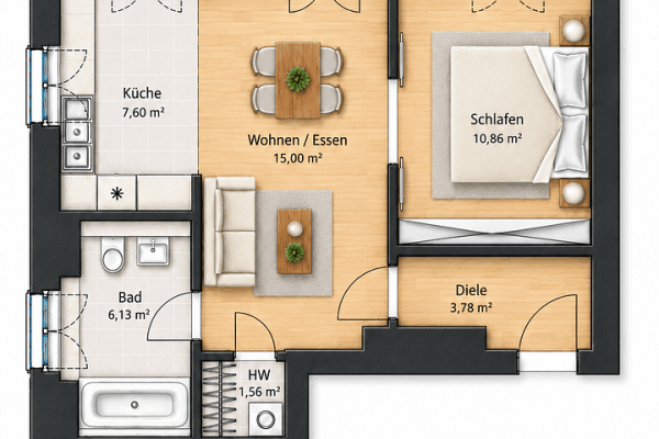 Prodej bytu 2+1 47 m², Berlin, Berlín Prodej bytu 2+1 47 m², Berlin, Berlín