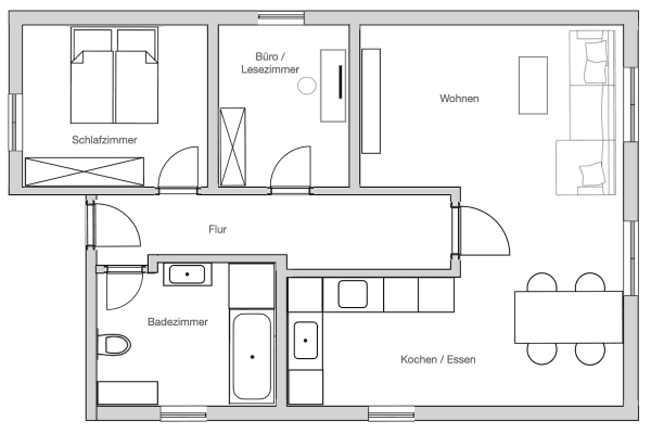 Pronájem bytu 3+1 78 m², Tegernheim Pronájem bytu 3+1 78 m², Tegernheim