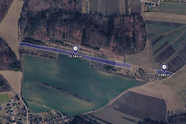 Prodej pozemku 29.403 m², Jeviněves Prodej pozemku 29.403 m², Jeviněves