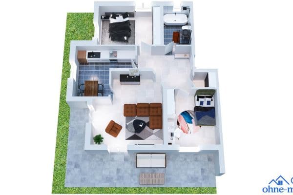 Prodej bytu 4+1 100 m², Hirschaid Prodej bytu 4+1 100 m², Hirschaid