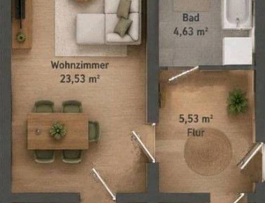 Pronájem bytu 3+1 60 m², Landgraben 8g, Wüstenbrand Pronájem bytu 3+1 60 m², Landgraben 8g, Wüstenbrand