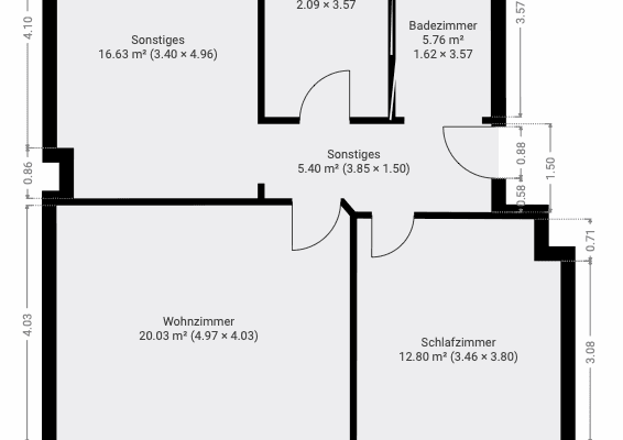 Pronájem bytu 3+kk 74 m², De-La-Chevallerie-Str. 24, Gelsenkirchen Pronájem bytu 3+kk 74 m², De-La-Chevallerie-Str. 24, Gelsenkirchen
