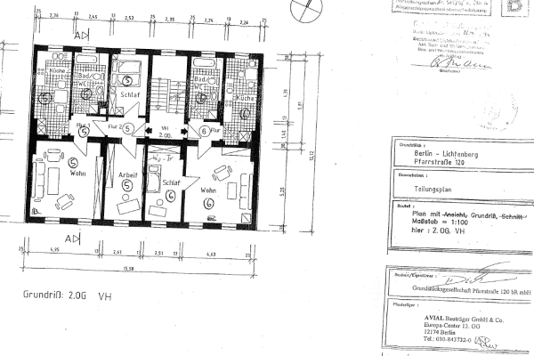 Prodej bytu 2+1 65 m², Pfarrstraße, Berlin, Berlín Prodej bytu 2+1 65 m², Pfarrstraße, Berlin, Berlín