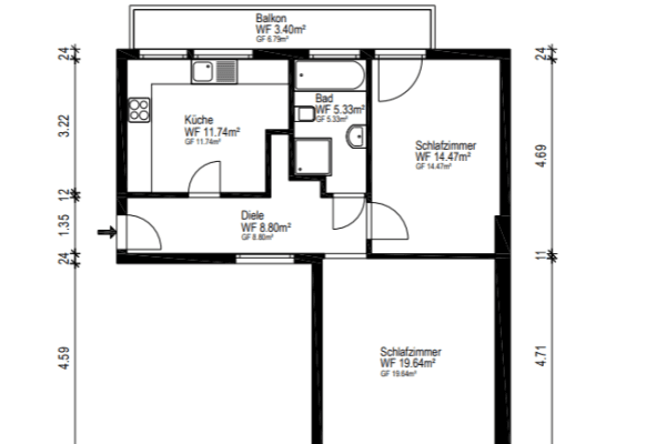 Prodej bytu 2+kk 65 m², Düsseldorf, Severní Porýní-Vestfálsko Prodej bytu 2+kk 65 m², Düsseldorf, Severní Porýní-Vestfálsko