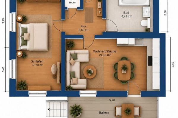 Pronájem bytu 2+1 55 m², Berlin Pronájem bytu 2+1 55 m², Berlin