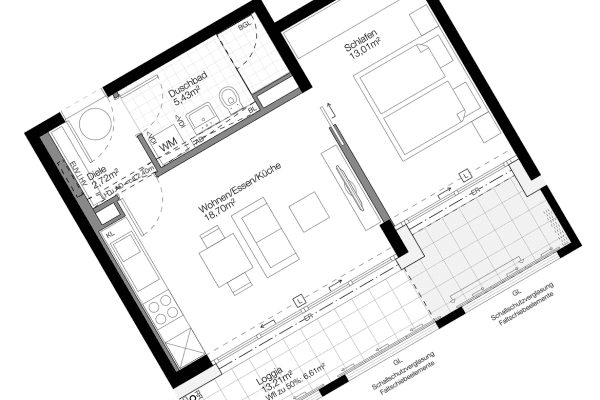 Pronájem bytu 2+1 47 m², München, Bavorsko Pronájem bytu 2+1 47 m², München, Bavorsko