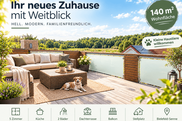 Pronájem bytu 5+1 140 m², Bielefeld, Severní Porýní-Vestfálsko Pronájem bytu 5+1 140 m², Bielefeld, Severní Porýní-Vestfálsko