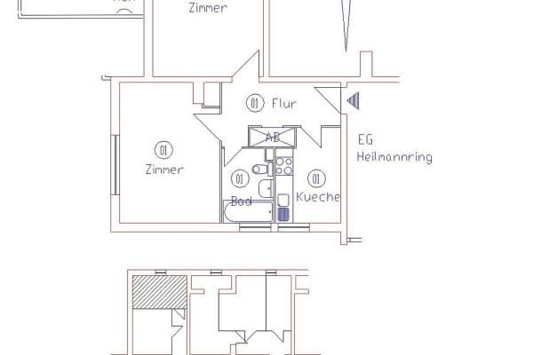 Prodej bytu 2+1 56 m², Berlin, Berlín Prodej bytu 2+1 56 m², Berlin, Berlín