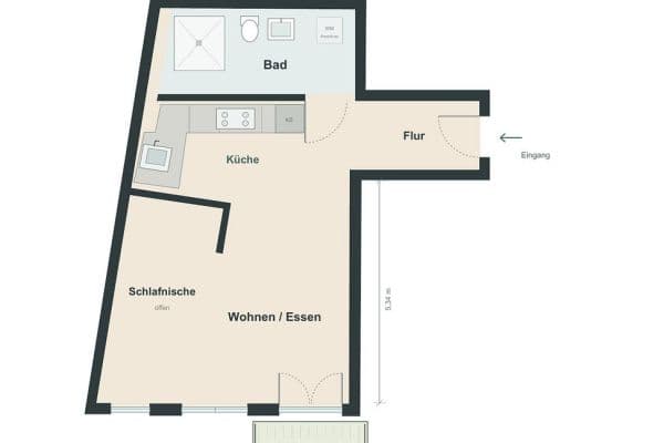 Pronájem bytu 1+1 51 m², Malmoer Str. 28c, Berlin, Berlín Pronájem bytu 1+1 51 m², Malmoer Str. 28c, Berlin, Berlín