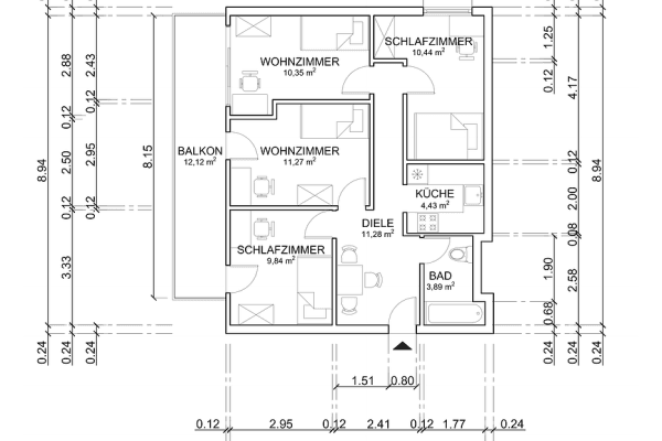 Prodej bytu 4+1 65 m², München (Pasing), Bavorsko Prodej bytu 4+1 65 m², München (Pasing), Bavorsko