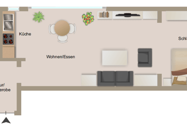 Pronájem bytu 1+kk 44 m², Stuttgart, Bádensko-Württembersko Pronájem bytu 1+kk 44 m², Stuttgart, Bádensko-Württembersko
