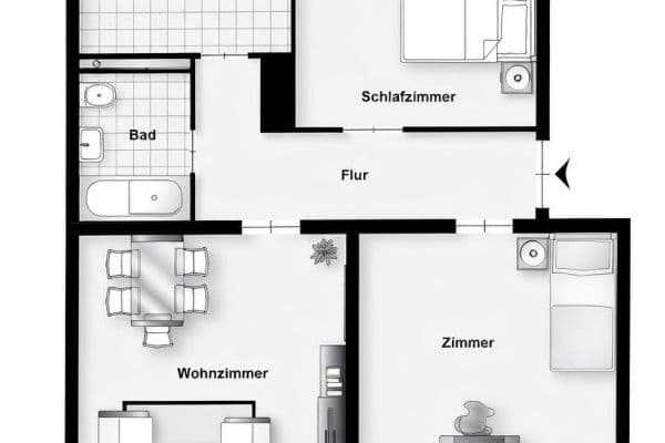 Prodej bytu 3+1 67 m², Ludwigstraße 54, Neu-Ulm, Bavorsko Prodej bytu 3+1 67 m², Ludwigstraße 54, Neu-Ulm, Bavorsko