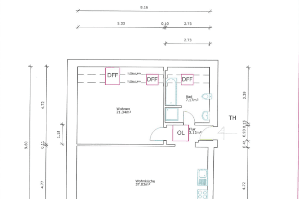 Pronájem bytu 2+1 69 m², Wönnichstraße 110, Berlin, Berlín Pronájem bytu 2+1 69 m², Wönnichstraße 110, Berlin, Berlín