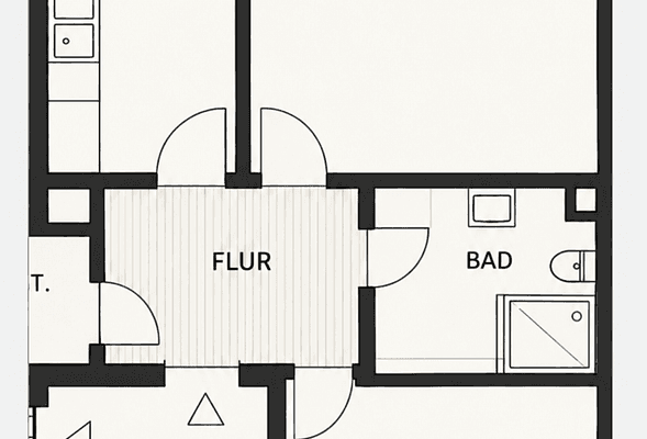 Pronájem bytu 2+1 51 m², Dellwiger Straße 35c, Essen Pronájem bytu 2+1 51 m², Dellwiger Straße 35c, Essen