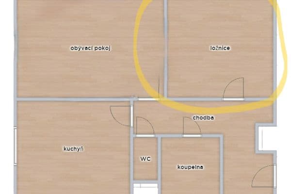 Pronájem bytu 2+1 65 m², Krčská, Praha Pronájem bytu 2+1 65 m², Krčská, Praha