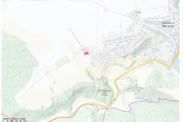 Prodej pozemku 1.059 m², Ostrov u Macochy Prodej pozemku 1.059 m², Ostrov u Macochy