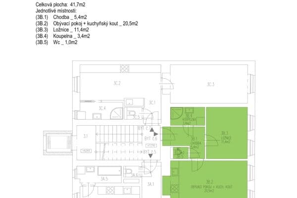 Pronájem bytu 2+kk 41 m², Bořivojova, Hlavní město Praha Pronájem bytu 2+kk 41 m², Bořivojova, Hlavní město Praha