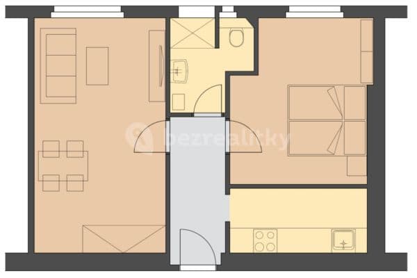 Pronájem bytu 2+1 47 m², Sekaninova, Praha Pronájem bytu 2+1 47 m², Sekaninova, Praha