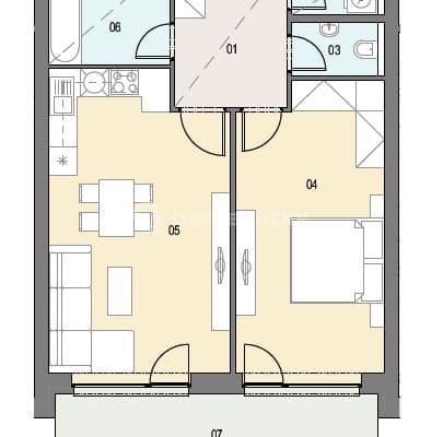 Pronájem bytu 2+kk 60 m², Antonína Petrofa, Hradec Králové, Královéhradecký kraj
