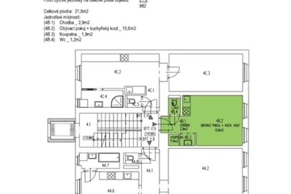 Pronájem bytu 1+kk 21 m², Bořivojova, Praha Pronájem bytu 1+kk 21 m², Bořivojova, Praha