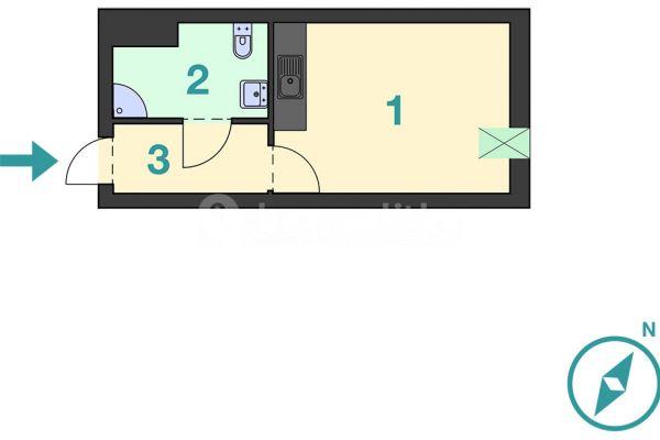 Pronájem bytu 1+kk 30 m², U Pivovaru, Dobříš