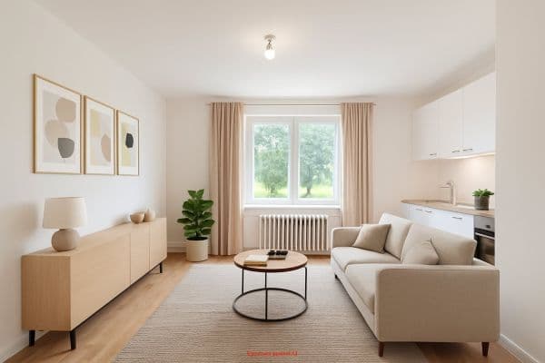 Pronájem bytu 1+kk 21 m², Janského, Pronájem bytu 1+kk 21 m², Janského,