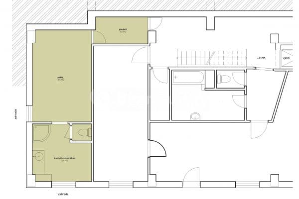 Pronájem bytu 1+1 25 m², Nový Zlíchov, Pronájem bytu 1+1 25 m², Nový Zlíchov,