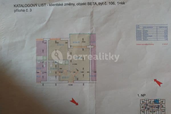 Pronájem bytu 2+kk 39 m², Klecany, Středočeský kraj