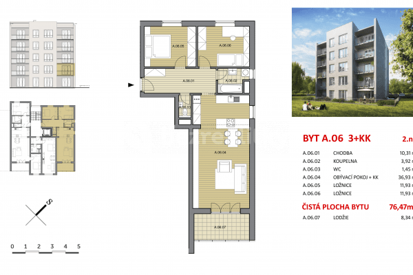 Pronájem bytu 3+kk 85 m², Štefánikova, Kralupy nad Vltavou Pronájem bytu 3+kk 85 m², Štefánikova, Kralupy nad Vltavou