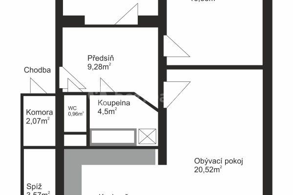 Pronájem bytu 3+1 82 m², Cítov