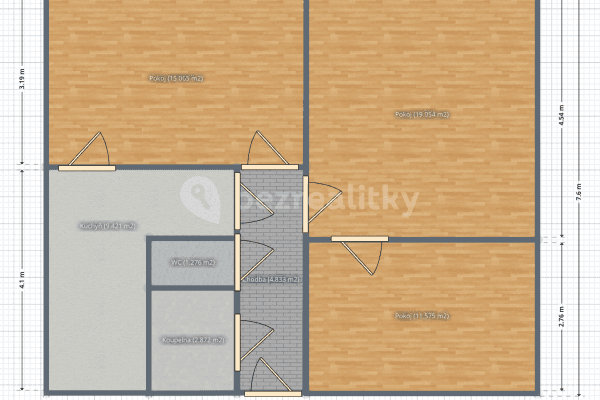 Prodej bytu 3+1 71 m², Ležáků, Vysoké Mýto