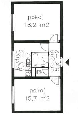 Pronájem bytu 2+1 52 m², tř. Míru, Olomouc, Olomoucký kraj