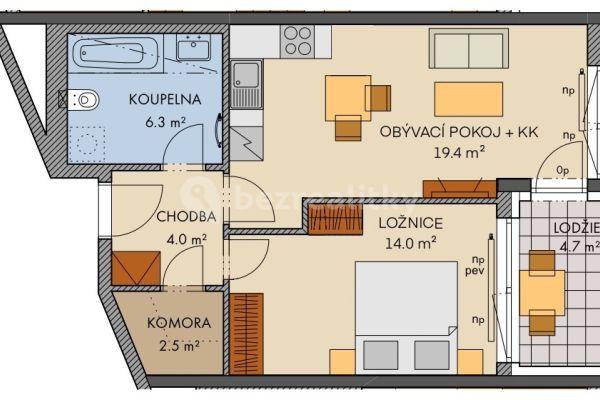 Pronájem bytu 2+kk 52 m², Baarové, Praha, Praha